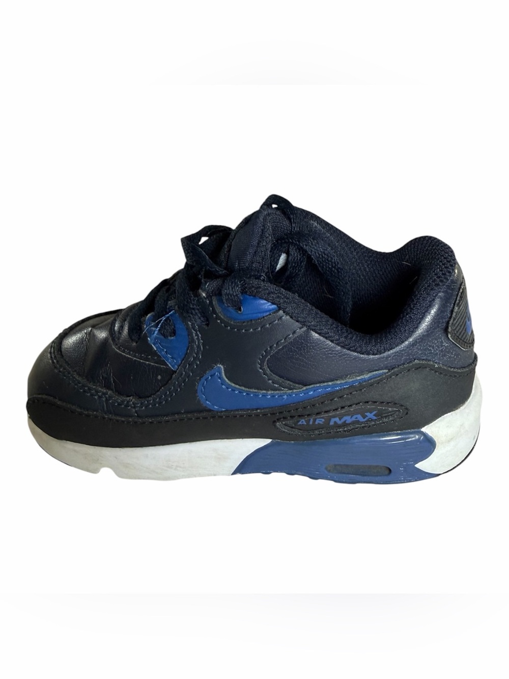 Nike Air Max 90 LTR TD Obsidian Royal Blue Toddler Size 8C 333416-402